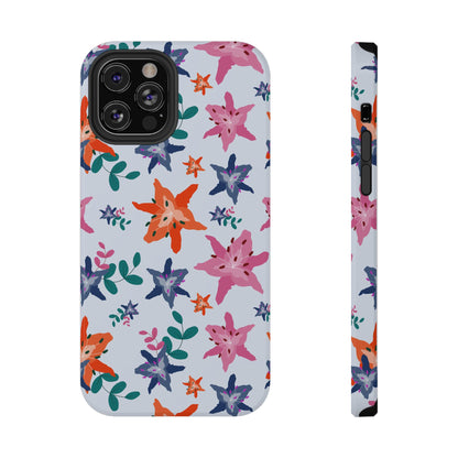 Watercolor Lily Garden Phone Case – MagSafe Compatible for iPhone & Samsung Galaxy