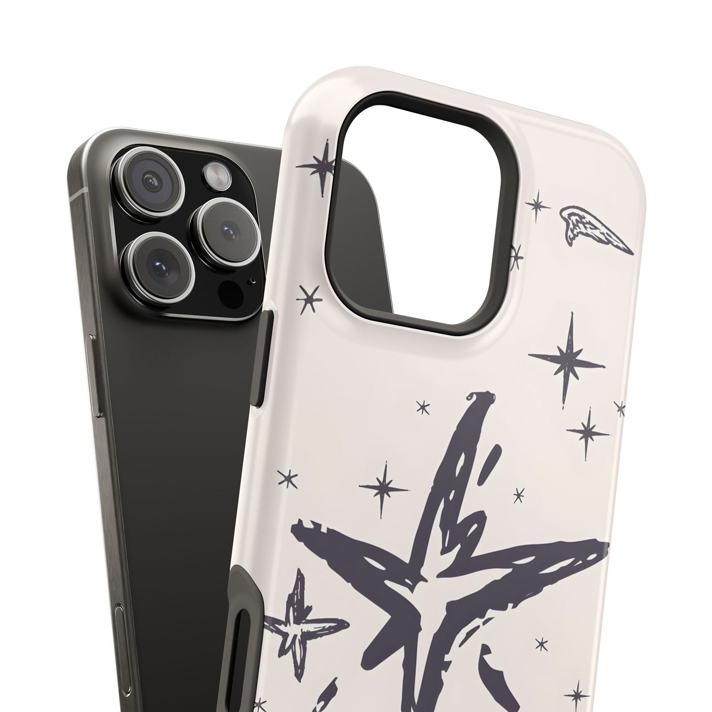 Sketch Star Doodle Phone Case – MagSafe Compatible for iPhone & Samsung Galaxy