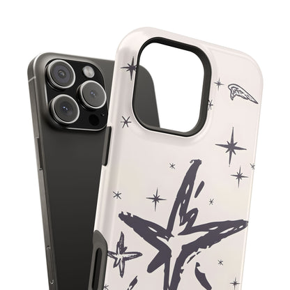 Sketch Star Doodle Phone Case – MagSafe Compatible for iPhone & Samsung Galaxy