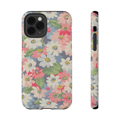 Vintage Floral Daisy Phone Case – MagSafe Compatible for iPhone & Samsung Galaxy