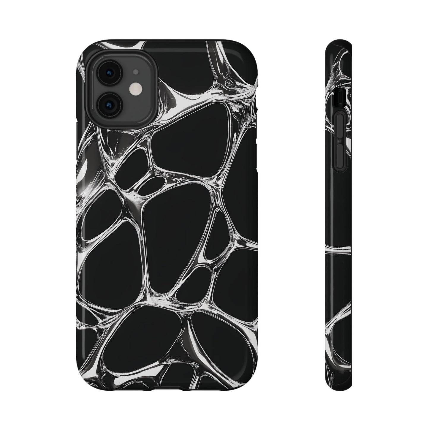 Liquid Metal Abstract Phone Case – MagSafe Compatible for iPhone & Samsung Galaxy