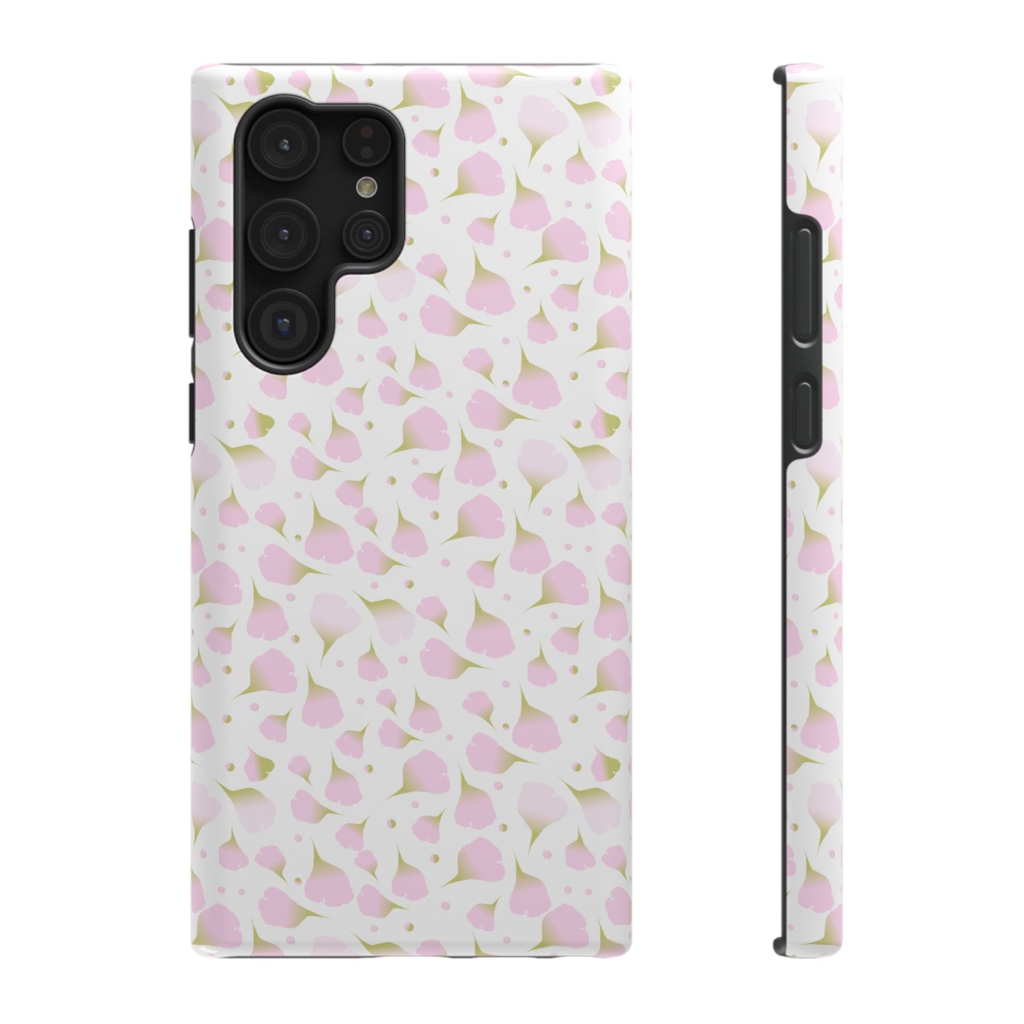 Soft Pink Petal Pattern Phone Case – MagSafe Compatible for iPhone & Samsung Galaxy