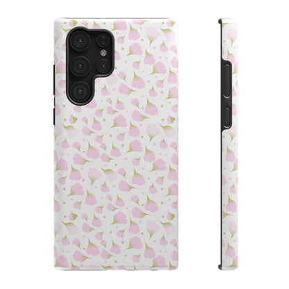 Soft Pink Petal Pattern Phone Case – MagSafe Compatible for iPhone & Samsung Galaxy