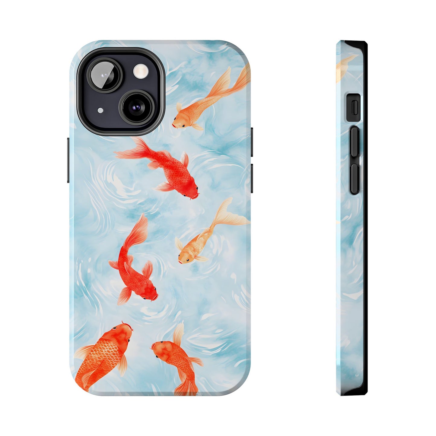 Koi Pond Painted Print for iPhone 11-15 All Sizes