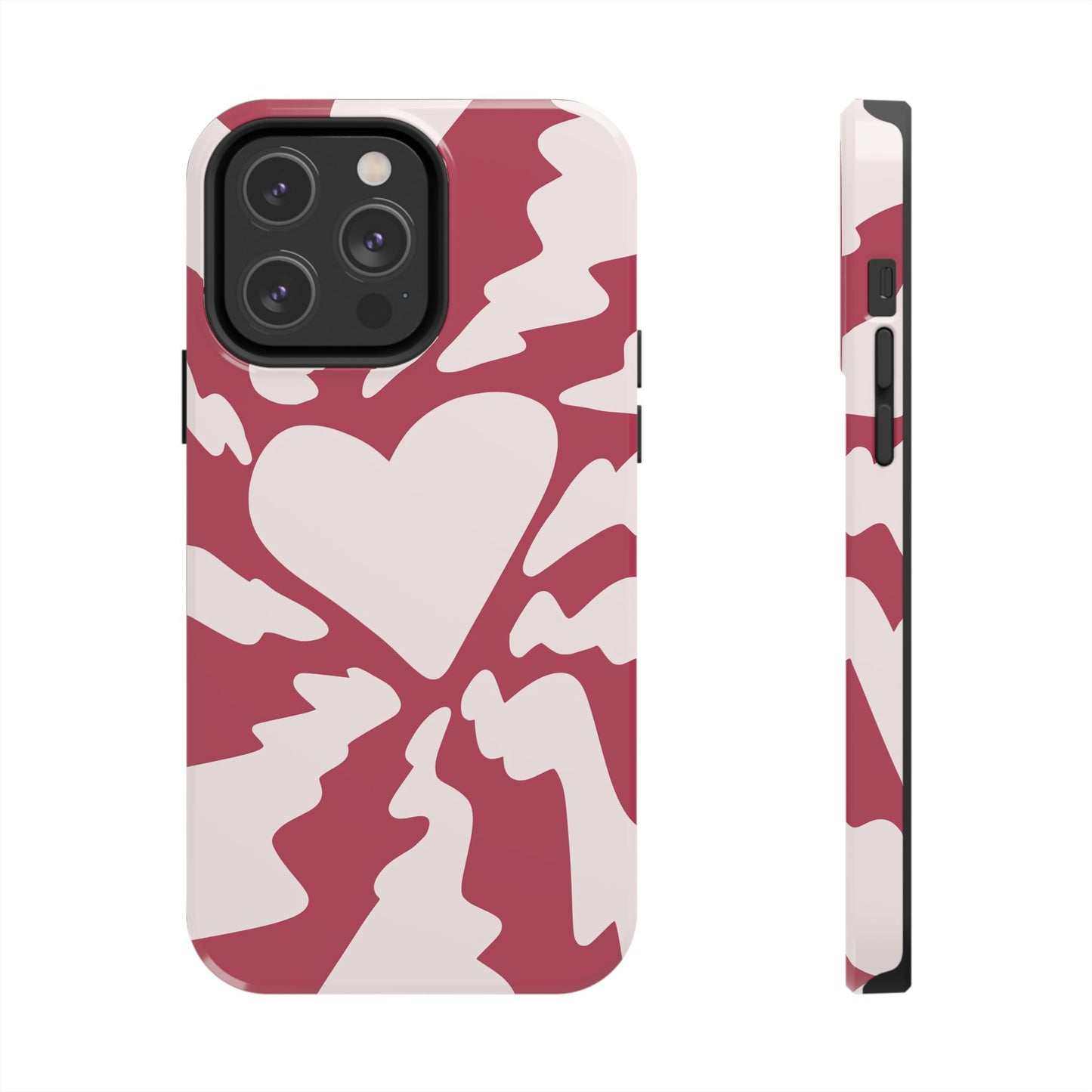 Cute Simplistic Heart Design for iPhone 11-15 All Sizes