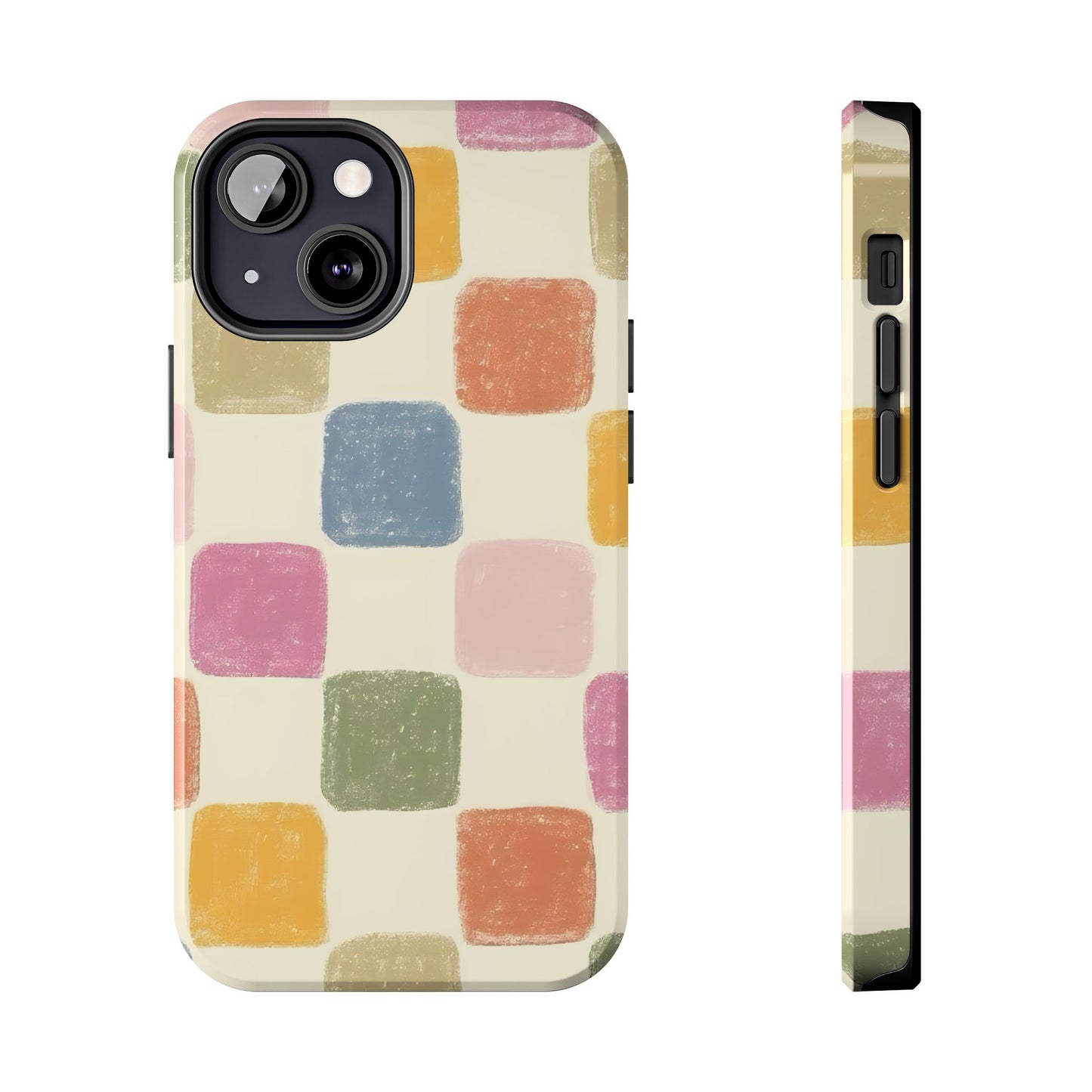 Pastel Checkered Tough Phone Case - iPhone 15-11 All Sizes