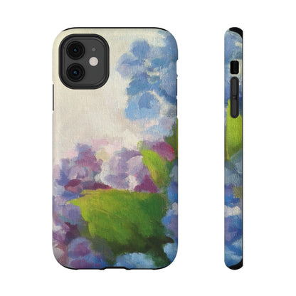 Hydrangea Dream Phone Case – Artistic Floral Design, MagSafe Compatible for iPhone & Samsung Galaxy