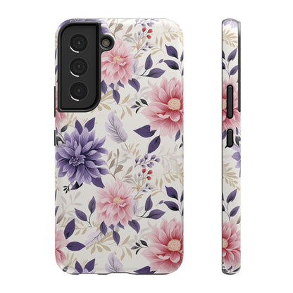Elegant Vintage Floral Phone Case – MagSafe Compatible for iPhone & Samsung Galaxy