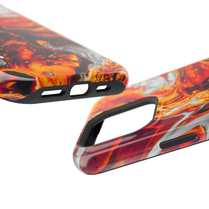 Molten Lava Abstract Phone Case – MagSafe Compatible for iPhone & Samsung Galaxy