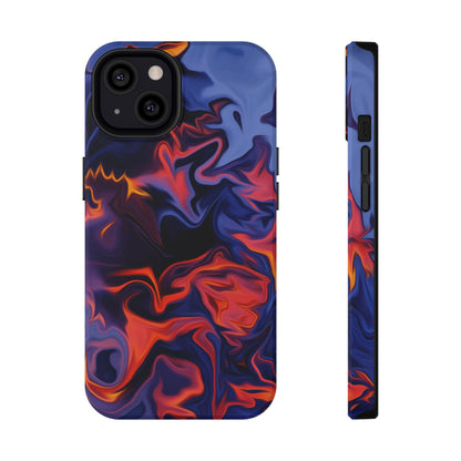 Fiery Swirl Abstract Phone Case – MagSafe Compatible for iPhone & Samsung Galaxy