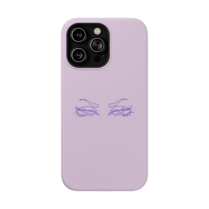 Sassy Line Art Eyes Phone Case – MagSafe Compatible for iPhone & Samsung Galaxy