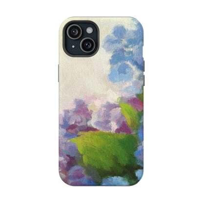 Hydrangea Dream Phone Case – Artistic Floral Design, MagSafe Compatible for iPhone & Samsung Galaxy