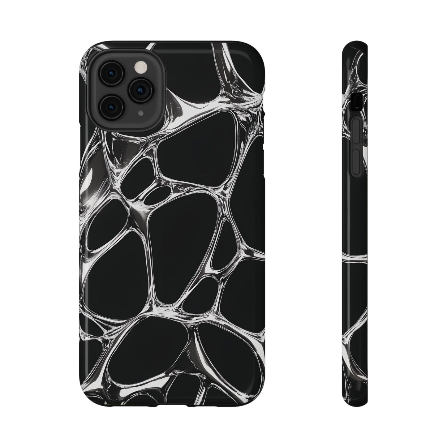 Liquid Metal Abstract Phone Case – MagSafe Compatible for iPhone & Samsung Galaxy