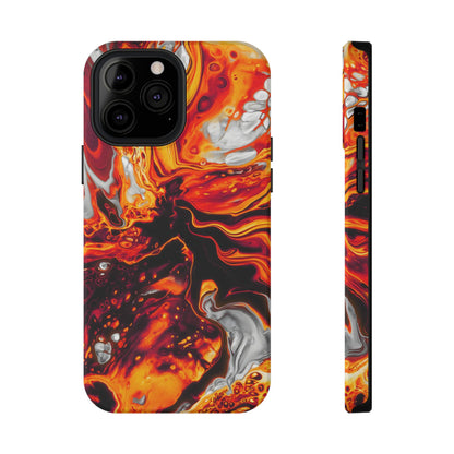 Molten Lava Abstract Phone Case – MagSafe Compatible for iPhone & Samsung Galaxy