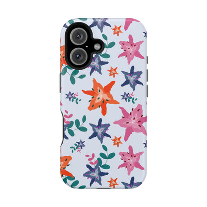 Watercolor Lily Garden Phone Case – MagSafe Compatible for iPhone & Samsung Galaxy