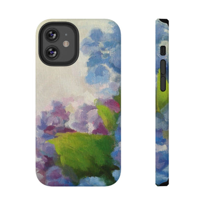 Hydrangea Dream Phone Case – Artistic Floral Design, MagSafe Compatible for iPhone & Samsung Galaxy