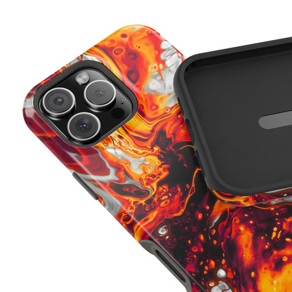 Molten Lava Abstract Phone Case – MagSafe Compatible for iPhone & Samsung Galaxy