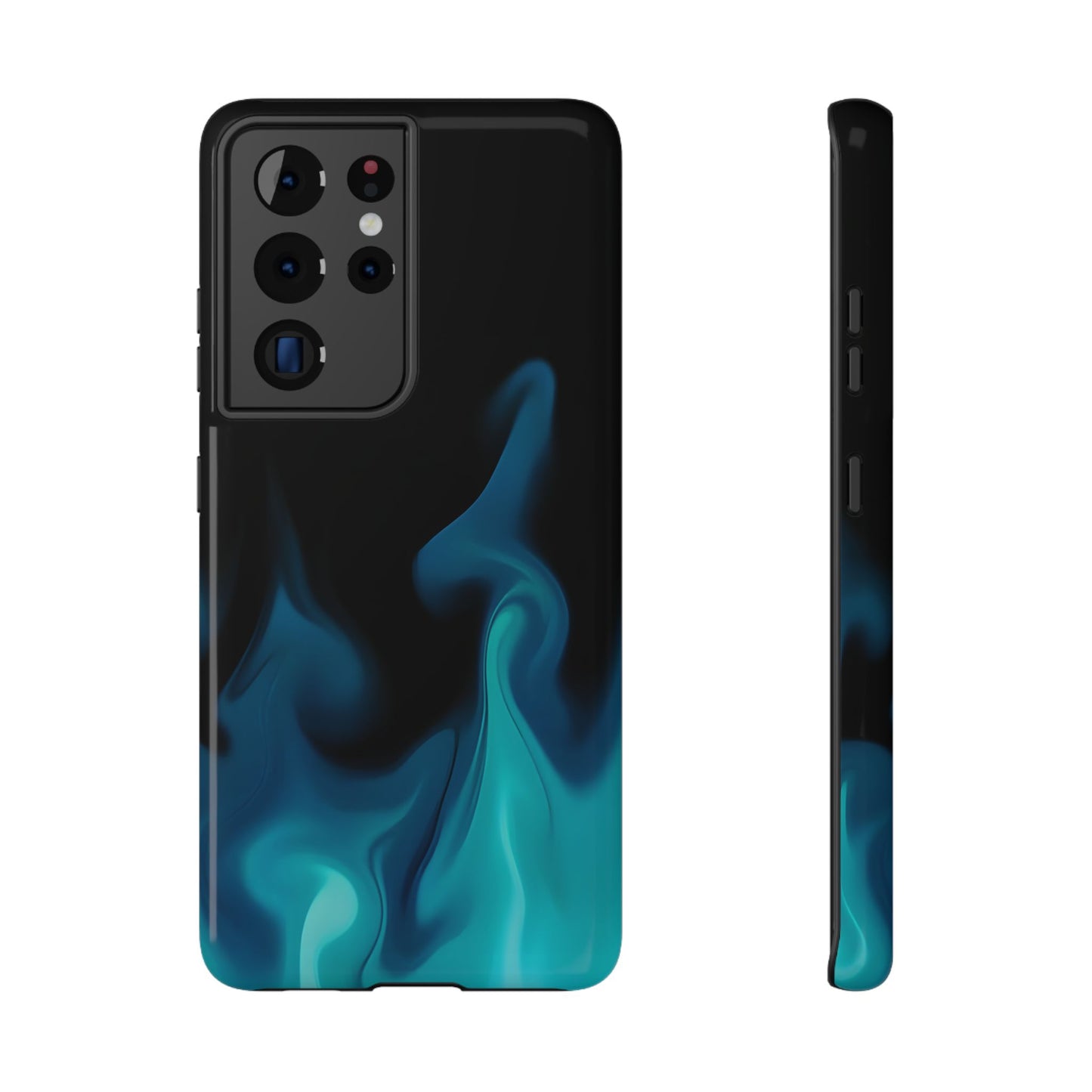 Blue Flame Energy Phone Case – MagSafe Compatible for iPhone & Samsung Galaxy