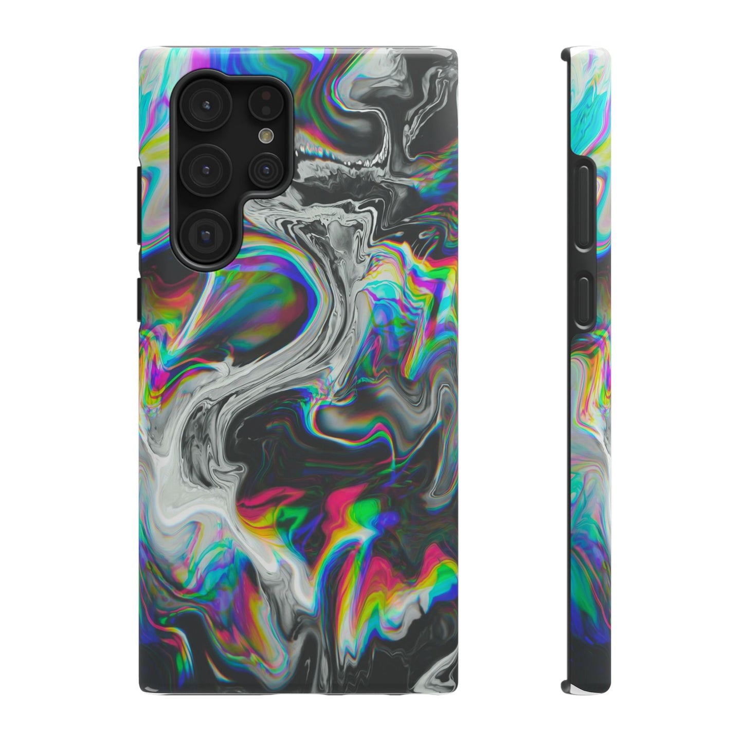 Holographic Swirl Phone Case – MagSafe Compatible for iPhone & Samsung Galaxy