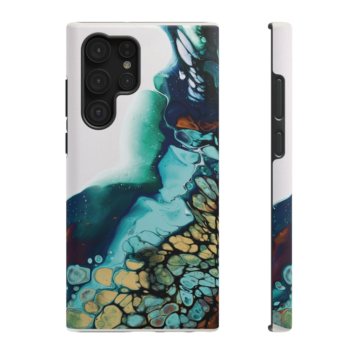 Ocean Reef Abstract Flow Phone Case – MagSafe Compatible for iPhone & Samsung Galaxy