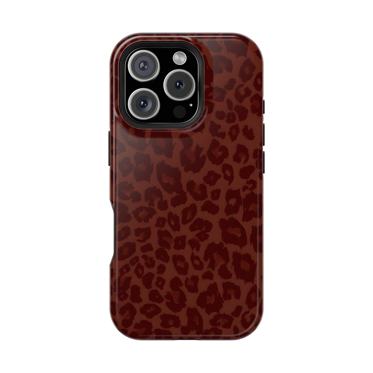 Cocoa Leopard Print Phone Case – MagSafe Compatible for iPhone & Samsung Galaxy