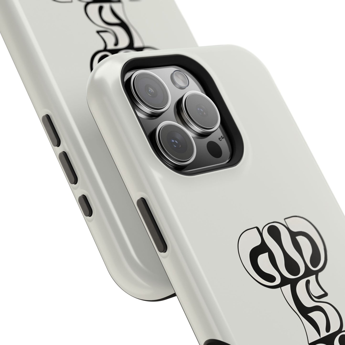 Black & White Bold "God Is Good" Phone Case – MagSafe Compatible for iPhone & Samsung Galaxy