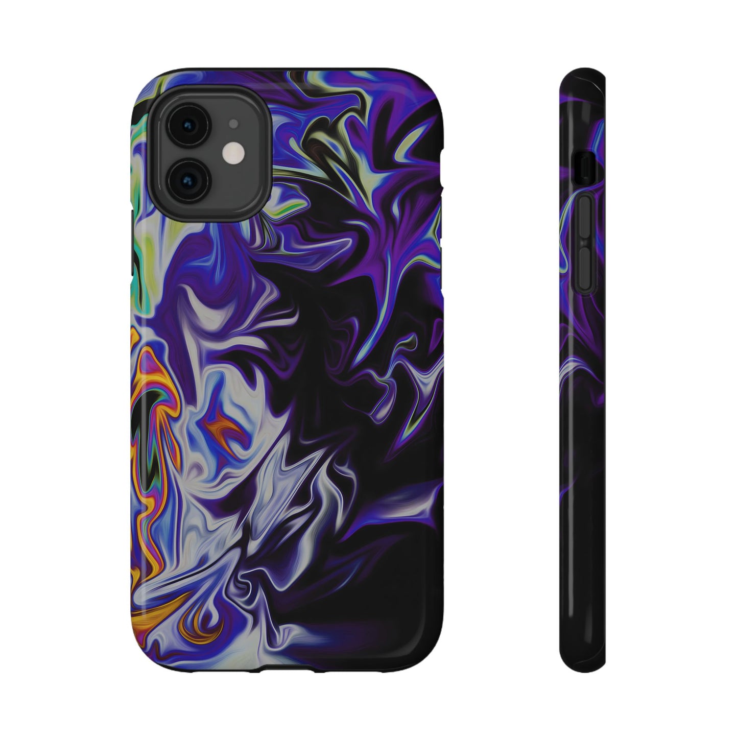 Dark Cosmic Swirl Phone Case – MagSafe Compatible for iPhone & Samsung Galaxy