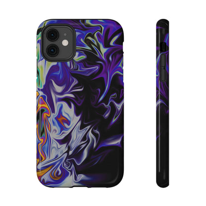 Dark Cosmic Swirl Phone Case – MagSafe Compatible for iPhone & Samsung Galaxy