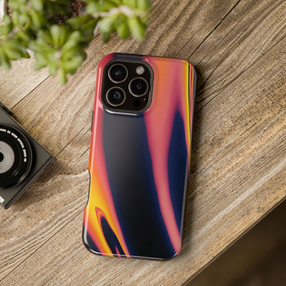 Neon Sunset Flame Phone Case – MagSafe Compatible for iPhone & Samsung Galaxy