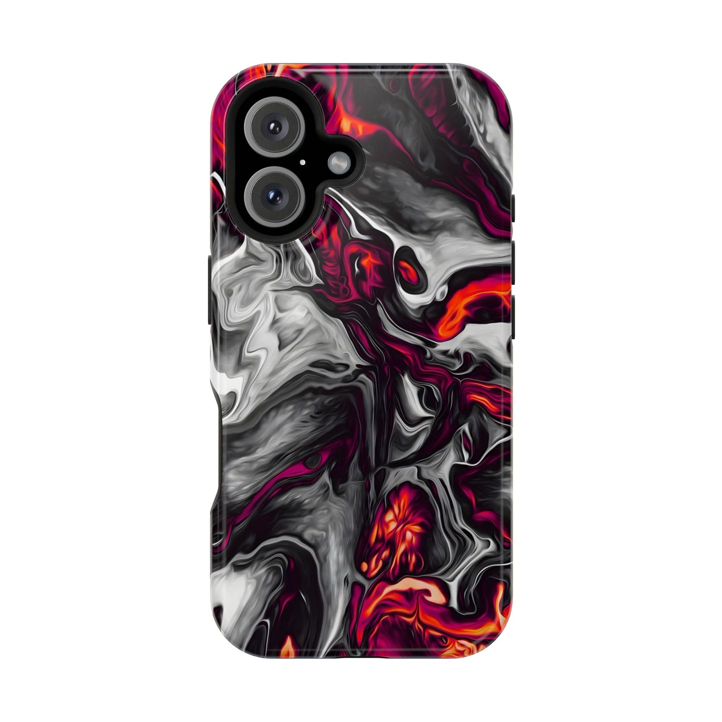 Dark Marble Swirl Phone Case – MagSafe Compatible for iPhone & Samsung Galaxy