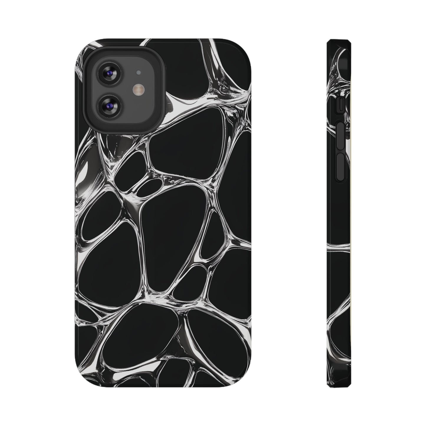 Liquid Metal Abstract Phone Case – MagSafe Compatible for iPhone & Samsung Galaxy