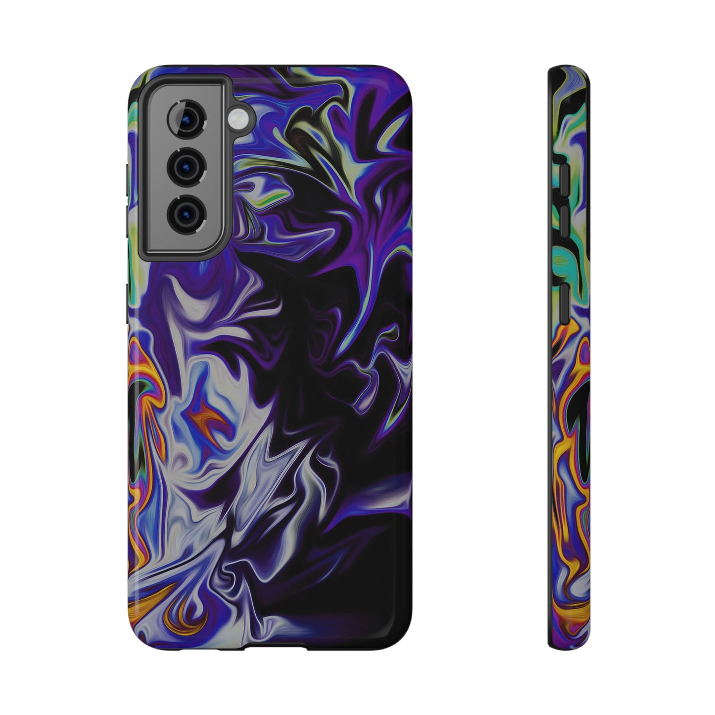 Dark Cosmic Swirl Phone Case – MagSafe Compatible for iPhone & Samsung Galaxy