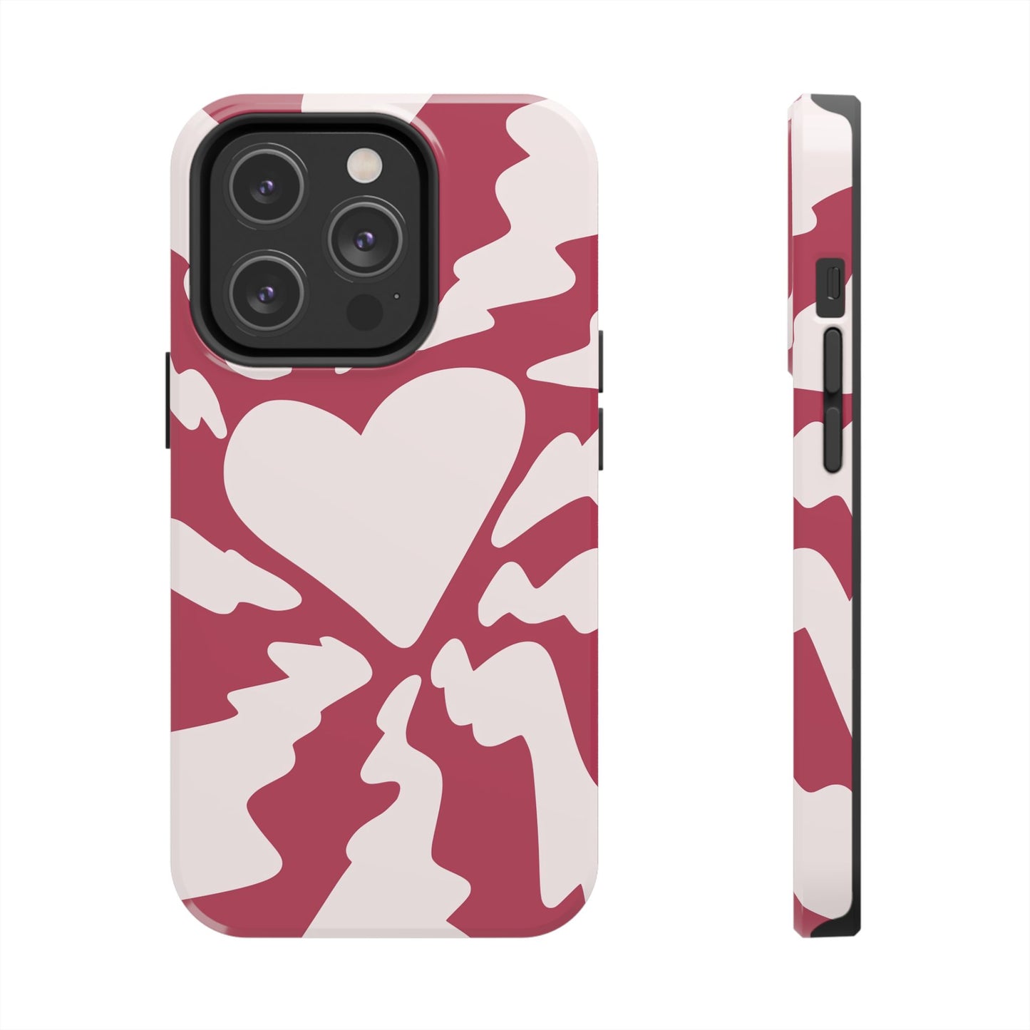 Cute Simplistic Heart Design for iPhone 11-15 All Sizes