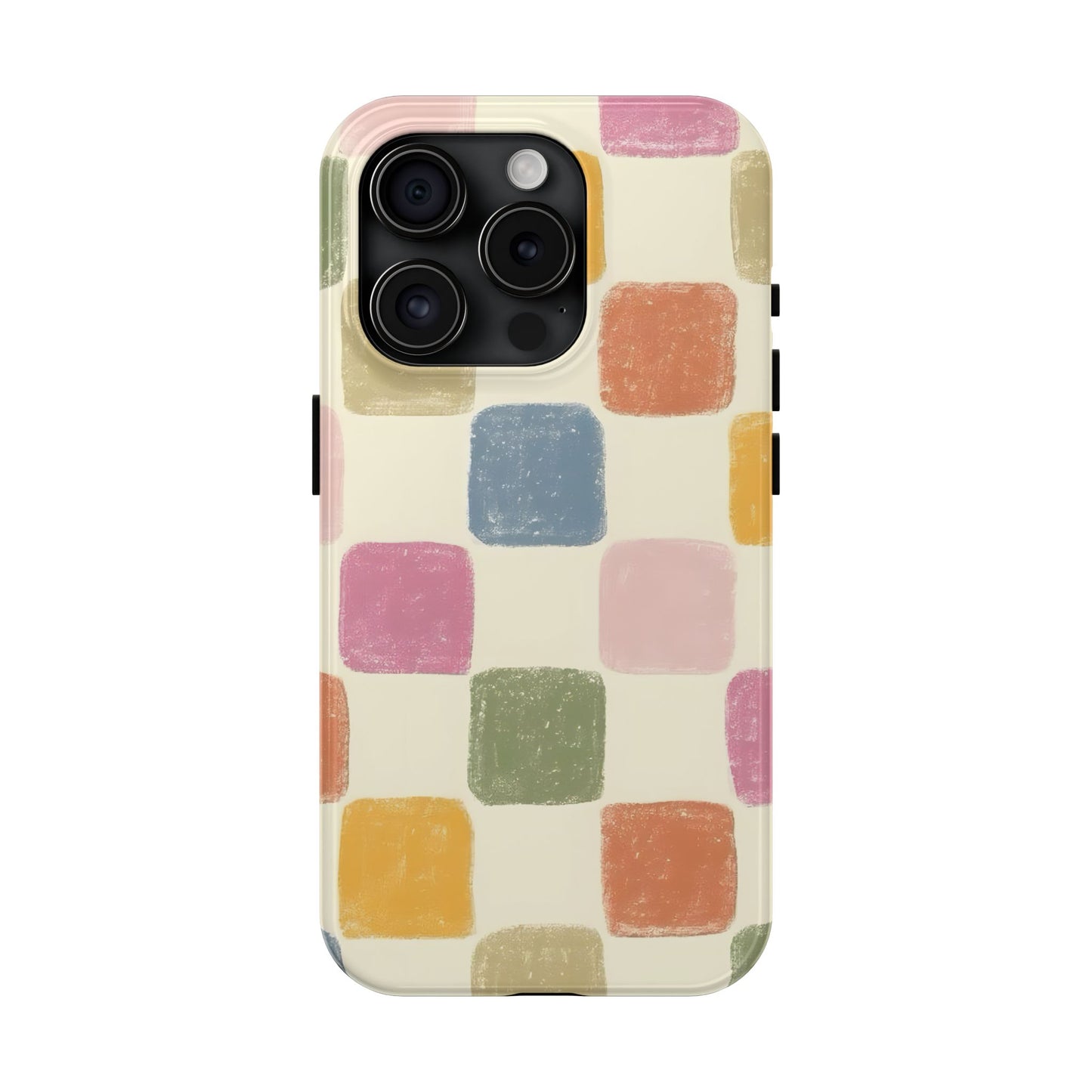 Pastel Checkered Tough Phone Case - iPhone 15-11 All Sizes