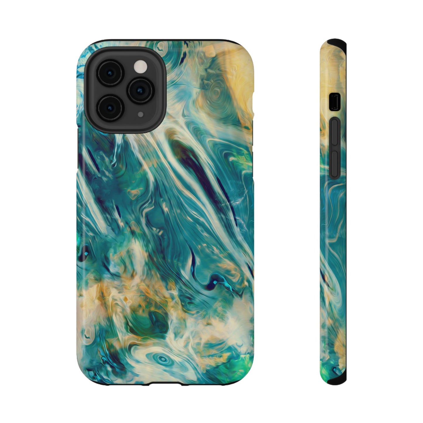 Oceanic Flow Abstract Phone Case – MagSafe Compatible for iPhone & Samsung Galaxy