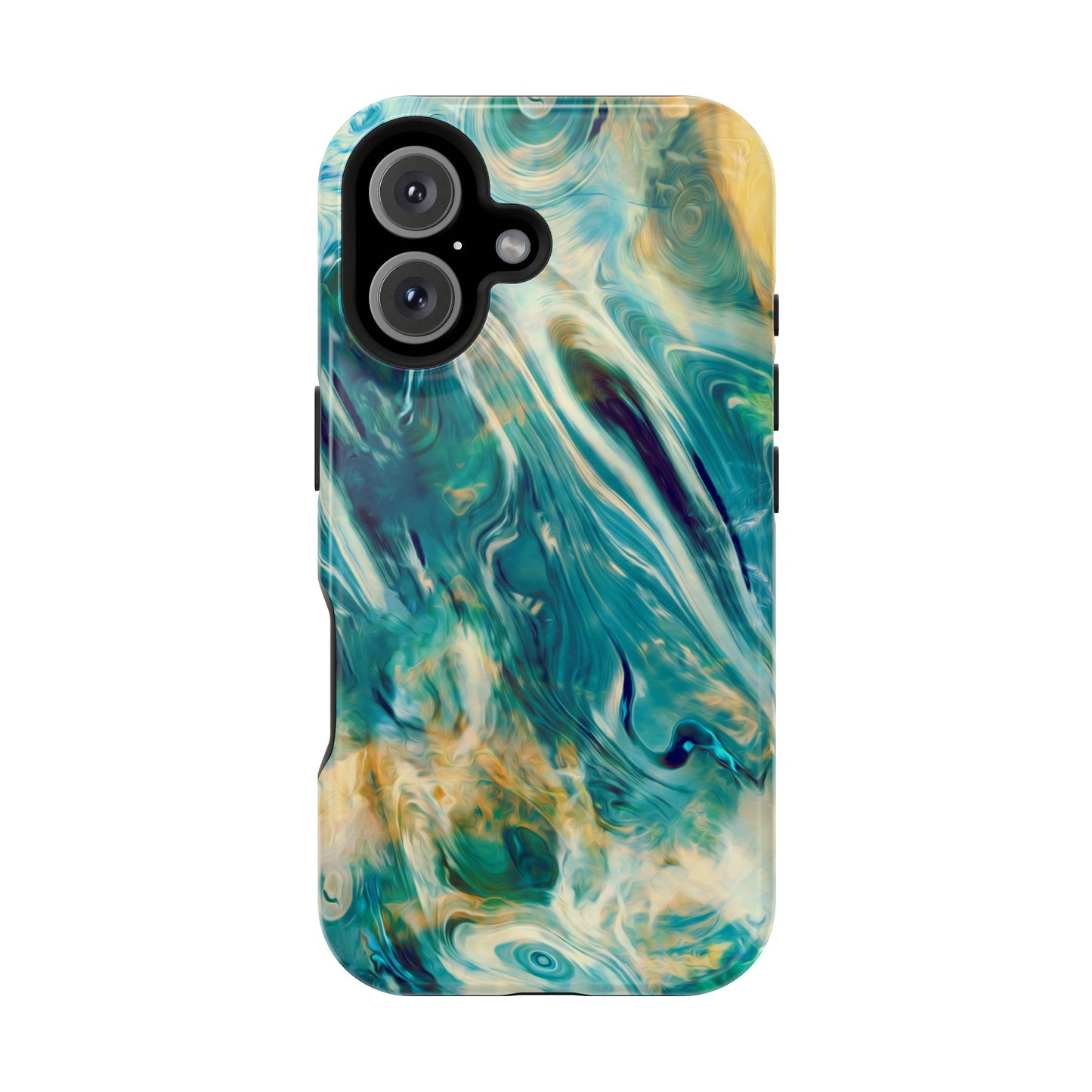 Oceanic Flow Abstract Phone Case – MagSafe Compatible for iPhone & Samsung Galaxy