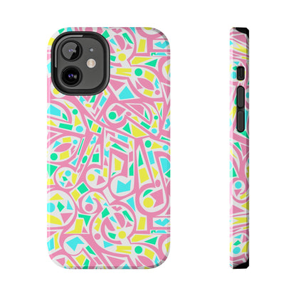 Retro 80's Style Music Graphic Phone Case - iPhone 11-15 All Sizes