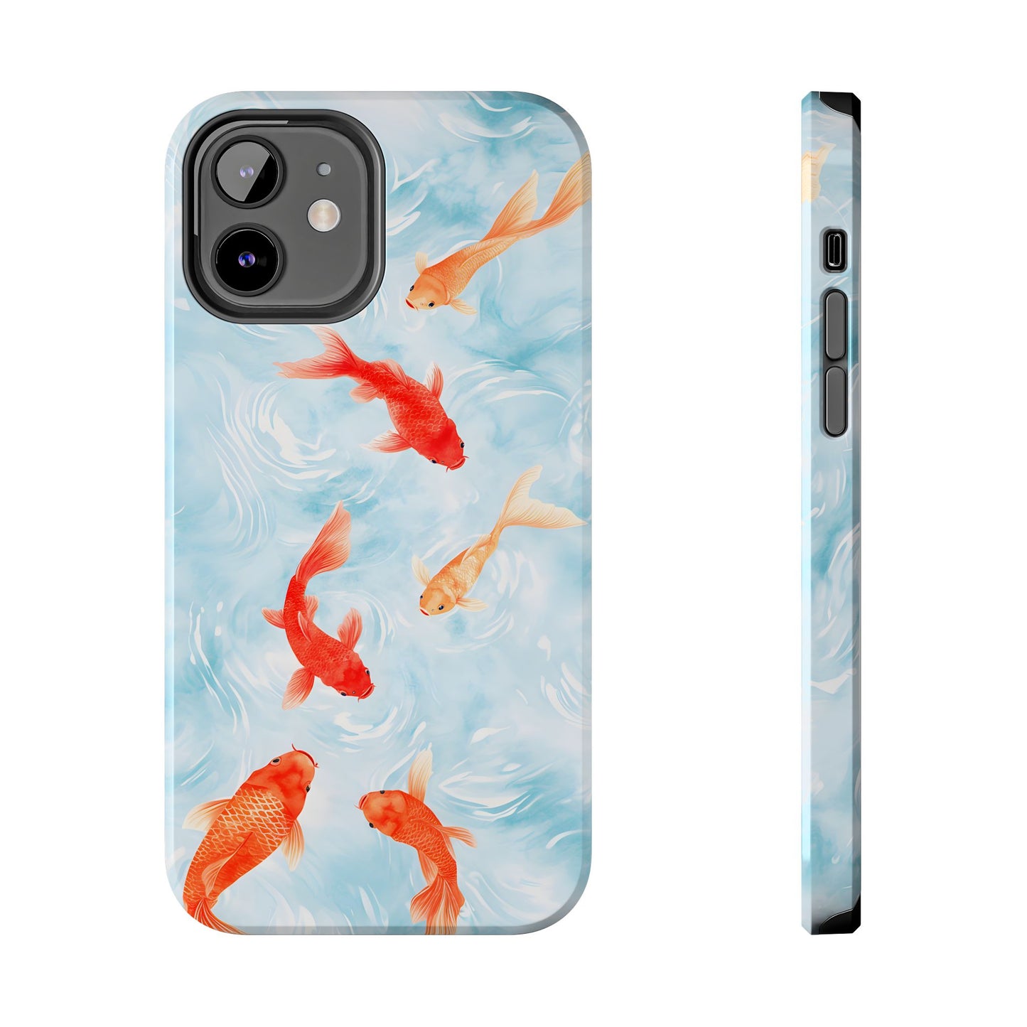 Koi Pond Painted Print for iPhone 11-15 All Sizes