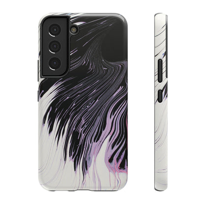 Waves of Ink Abstract Brush Phone Case – MagSafe Compatible for iPhone & Samsung Galaxy