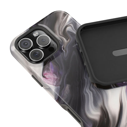 Galaxy Smoke Noir Marble Phone Case – MagSafe Compatible for iPhone & Samsung Galaxy