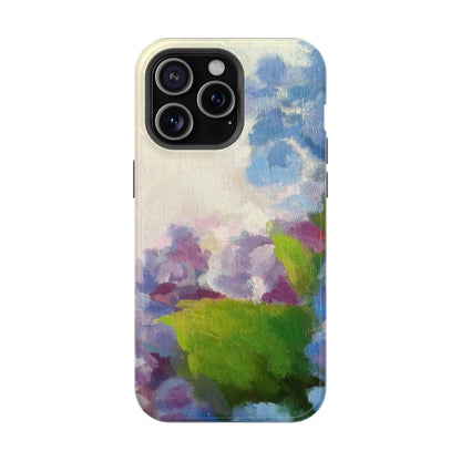Hydrangea Dream Phone Case – Artistic Floral Design, MagSafe Compatible for iPhone & Samsung Galaxy
