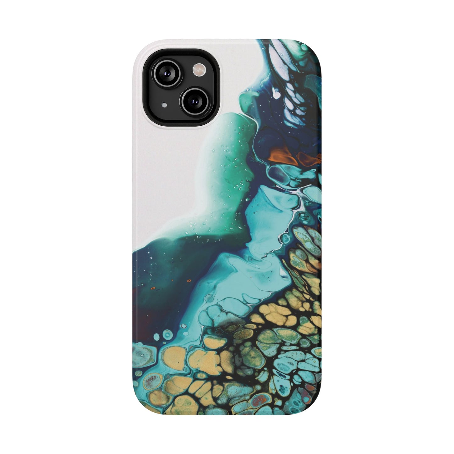 Ocean Reef Abstract Flow Phone Case – MagSafe Compatible for iPhone & Samsung Galaxy