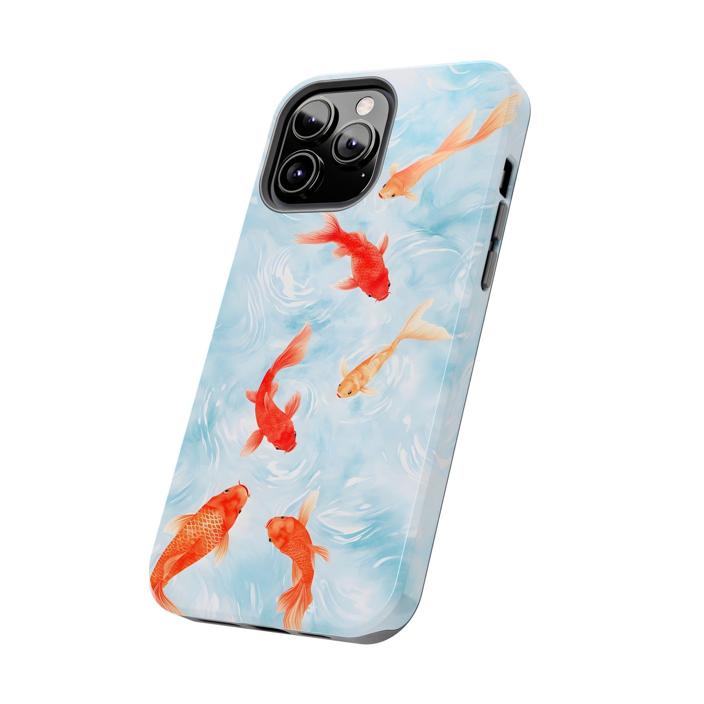 Koi Pond Painted Print for iPhone 11-15 All Sizes