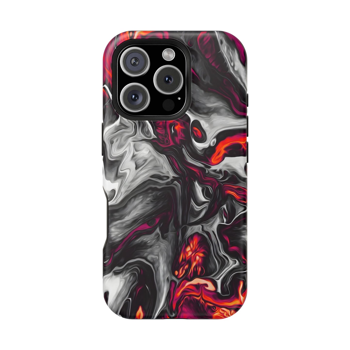Dark Marble Swirl Phone Case – MagSafe Compatible for iPhone & Samsung Galaxy