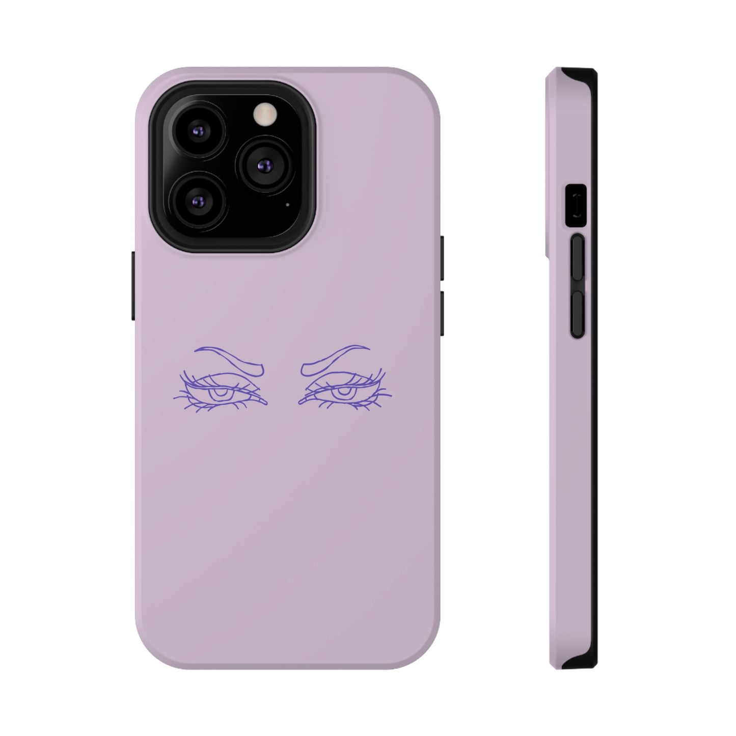 Sassy Line Art Eyes Phone Case – MagSafe Compatible for iPhone & Samsung Galaxy