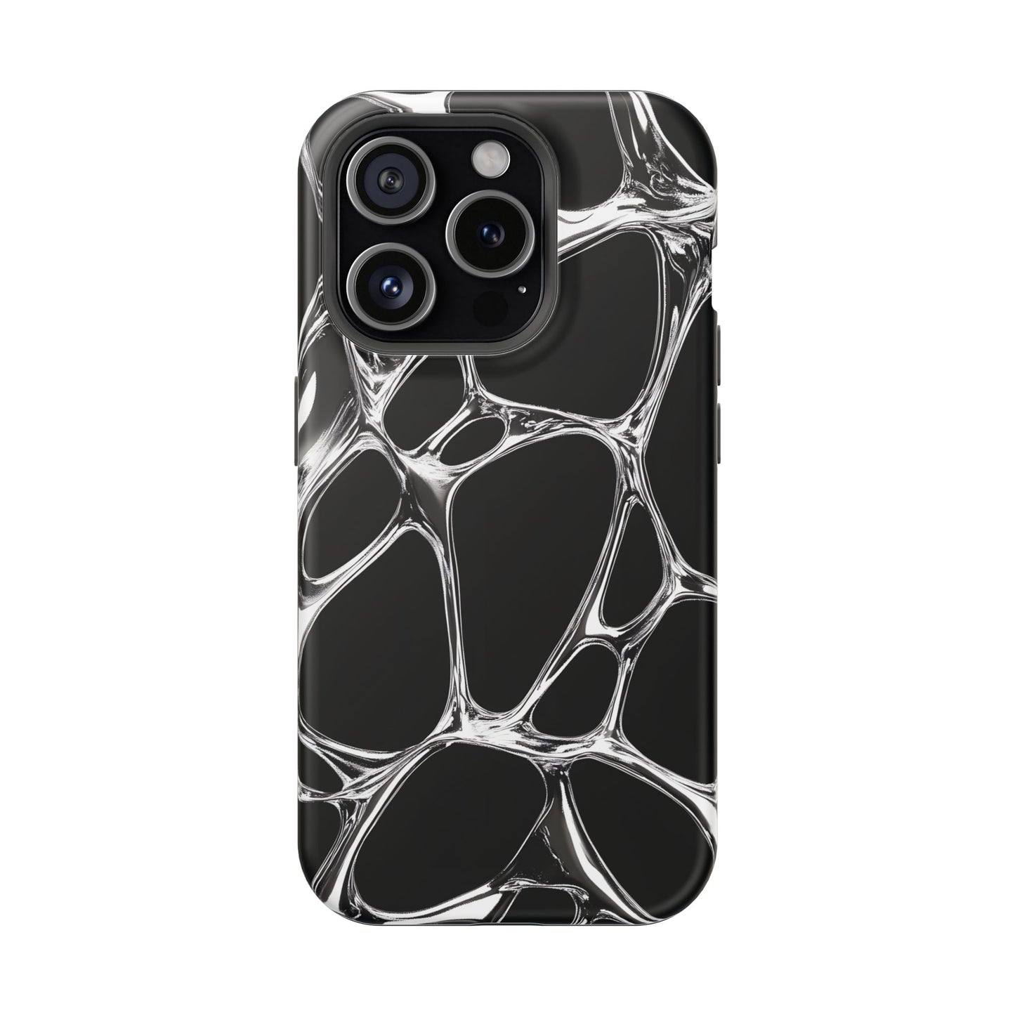Liquid Metal Abstract Phone Case – MagSafe Compatible for iPhone & Samsung Galaxy