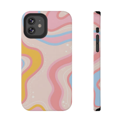 Pastel Dreamy Waves Phone Case – MagSafe Compatible for iPhone & Samsung Galaxy