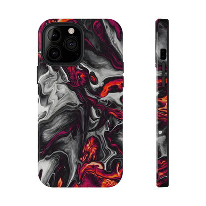 Dark Marble Swirl Phone Case – MagSafe Compatible for iPhone & Samsung Galaxy