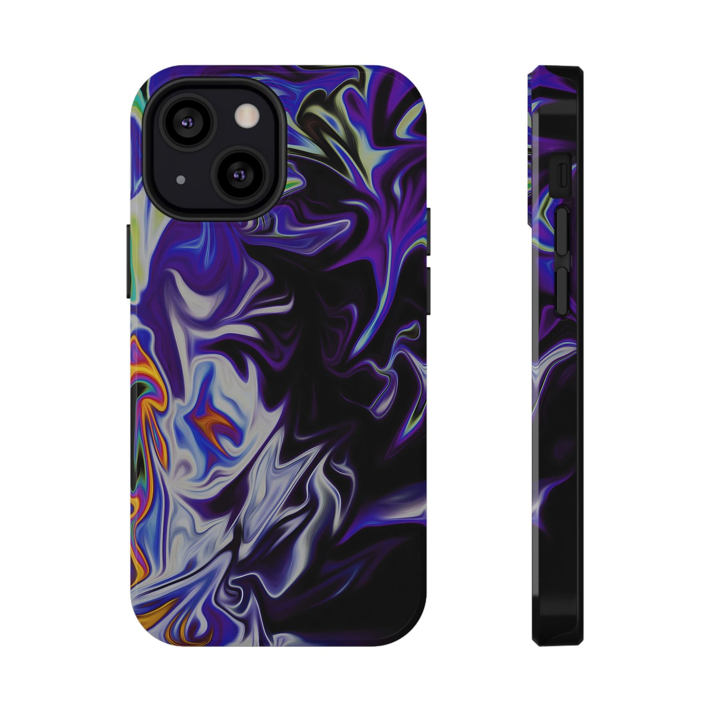 Dark Cosmic Swirl Phone Case – MagSafe Compatible for iPhone & Samsung Galaxy