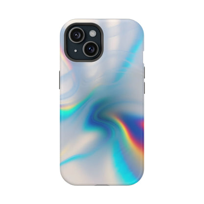 Iridescent Swirl Phone Case – MagSafe Compatible for iPhone & Samsung Galaxy